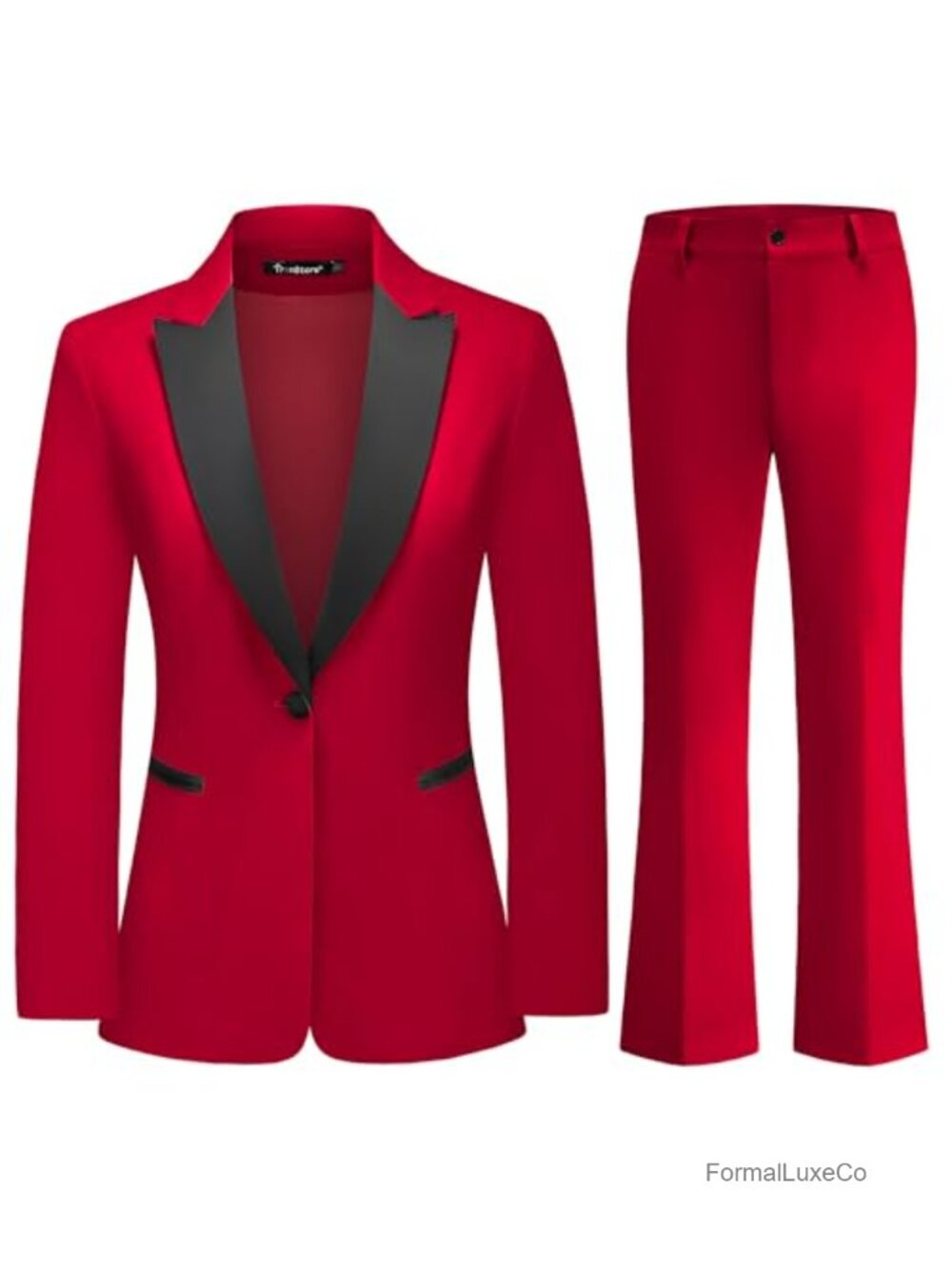 Women's Velvet Blazer Pants Suit Formal 2 Piece Set Bootcut